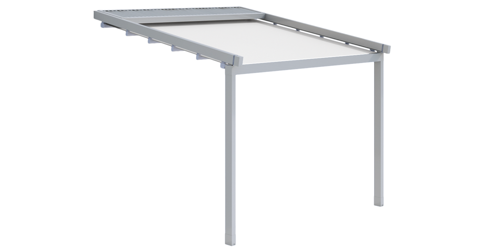 Pergola inclinata Viva Gibus render