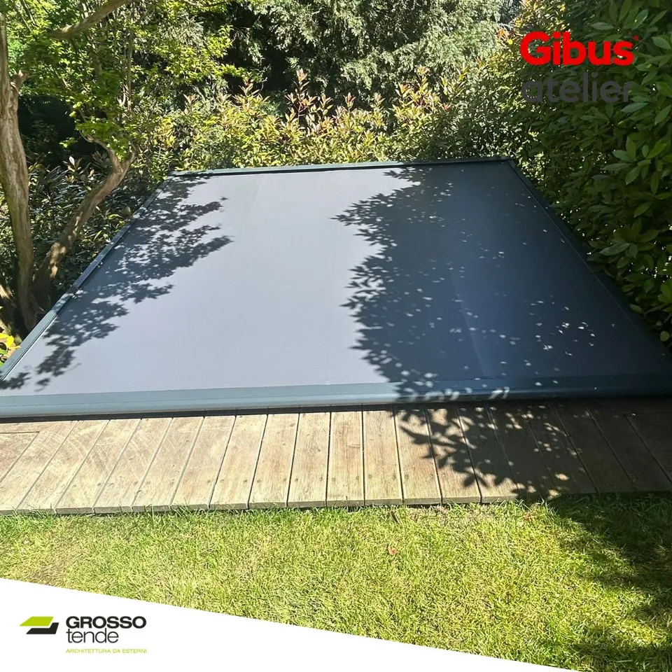 Realizzazioni pergole e tende da sole Gibus - tenda in trazione Zerogradi