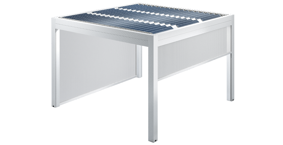 Pergola Energy Gibus render